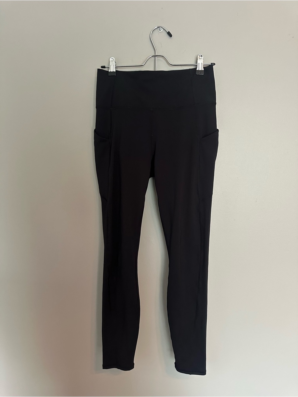 Fabletics PureLuxe Black High-Waist Leggings with Side Pockets